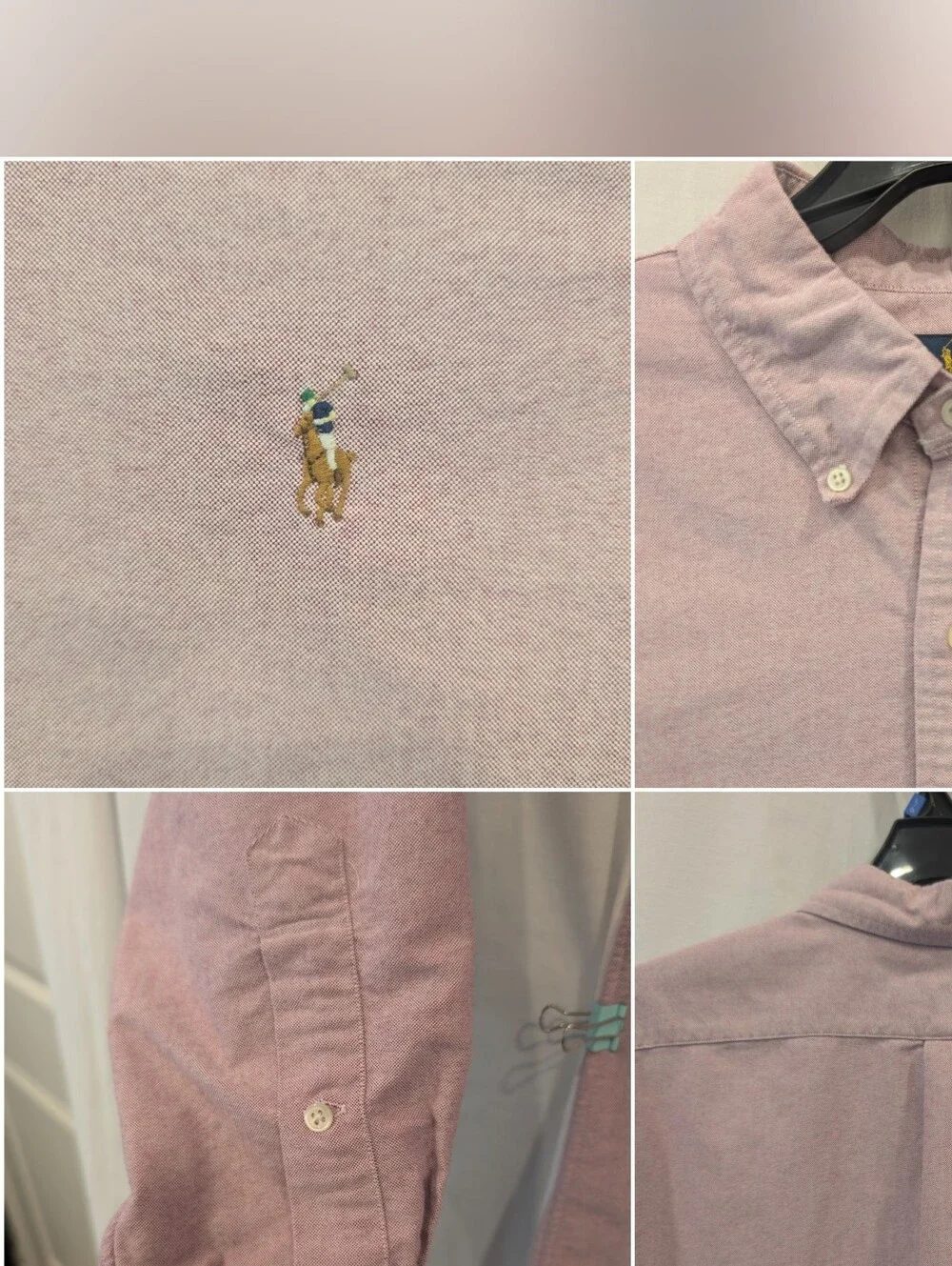Polo Ralph Lauren Men's Pink Oxford Button Down Shirt Size XL
